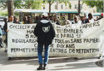 Manifestación de inmigrantes sin papeles en París